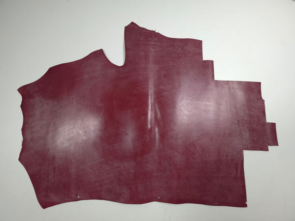 PIECE OF BLACK COW LEATHER