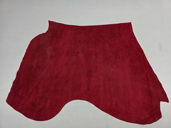 TROZO DE PIEL DE SERRAJE ROJO