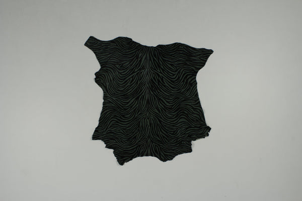 PIEL DE PELO TIGRE GRIS VERDOSO