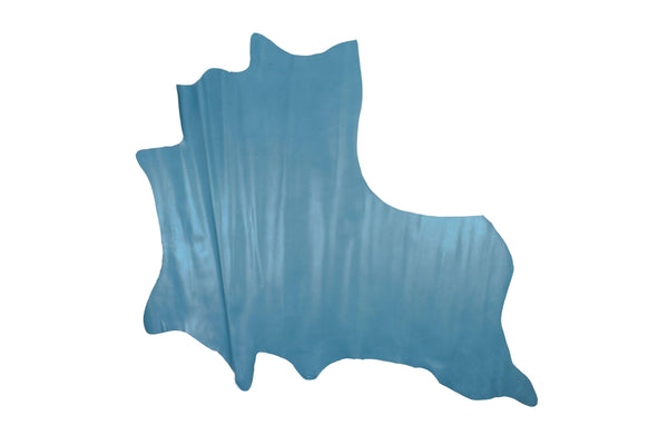 Petroleum blue cowhide