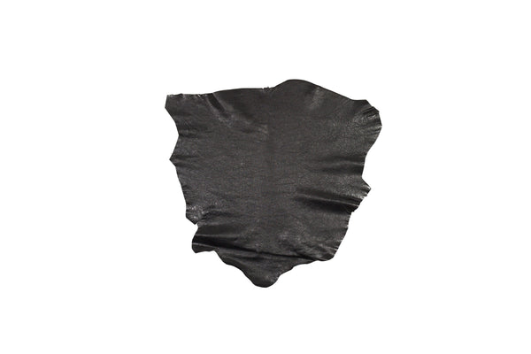 BLACK RUSTIC GOAT LEATHER