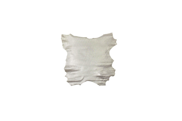 ALUMINUM GRAIN ENGRAVED GOAT LEATHER