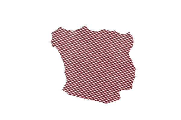 DARK RED LADY FANTASY LEATHER - WHITE