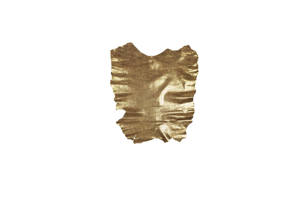 PIEL DE FANTASIA DIBUJO MARRON PUNTOS ORO