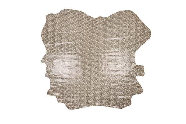 PIEL DE FANTASIA SERPIENTE BOA MARRON - BEIGE