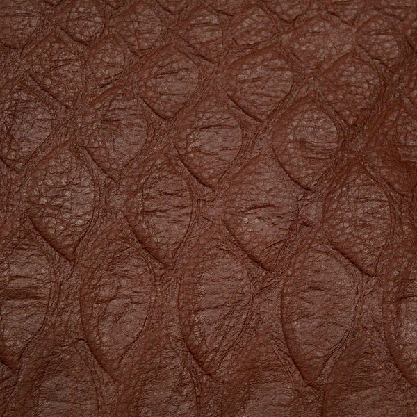 PIEL DE VACUNO GRABADO DRAGON MARRON