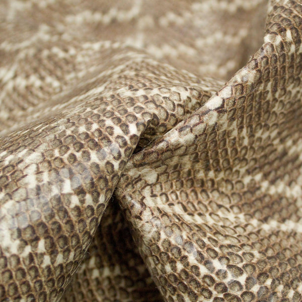 GOAT LEATHER ENGRAVED SNAKE RATTLESHIP