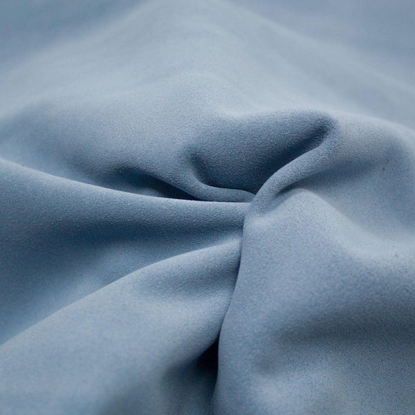 LIGHT BLUE PLUSH SUEDE LEATHER