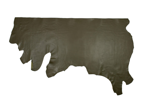 KAKI GREEN COW LEATHER