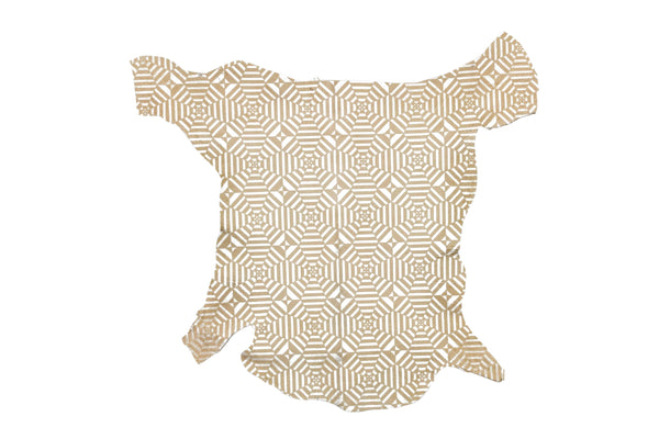 LIGHT YELLOW MANDALA HAIR LEATHER