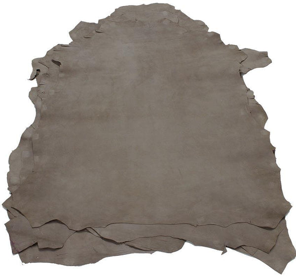 LEATHER OF GOAT SUEDE TAUPE