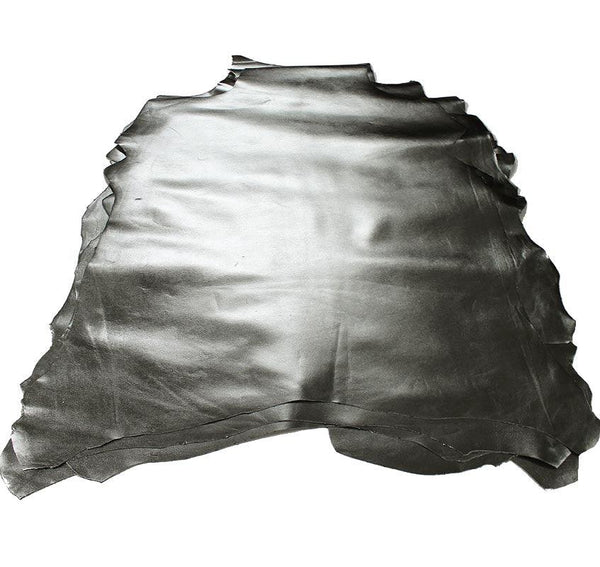 PIEL DE CABRA LAMINADA GRIS