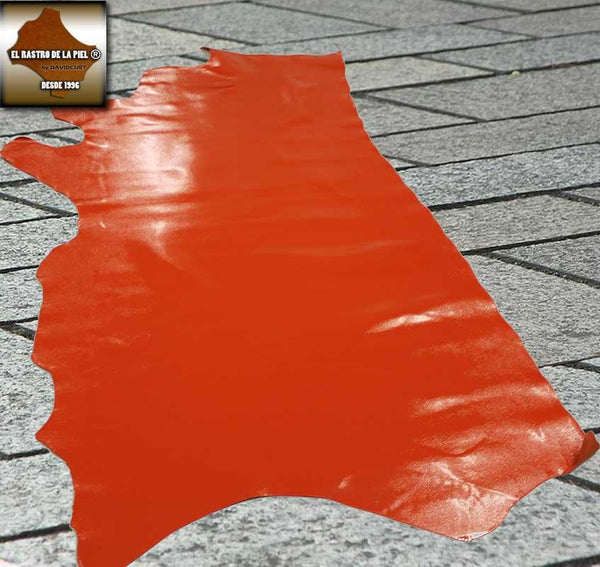 PATENT LEATHER EMBOSSED ORANGE REF. CH-047-1112