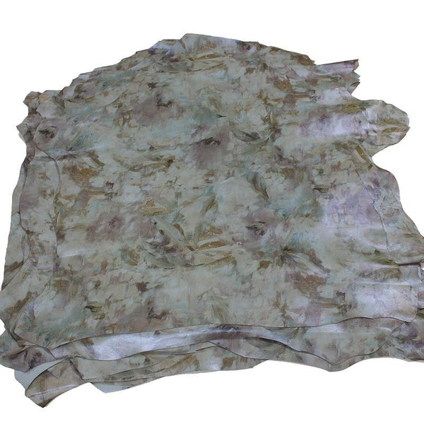 PIEL DE FANTASIA PINCELADAS FLORALES PLATA