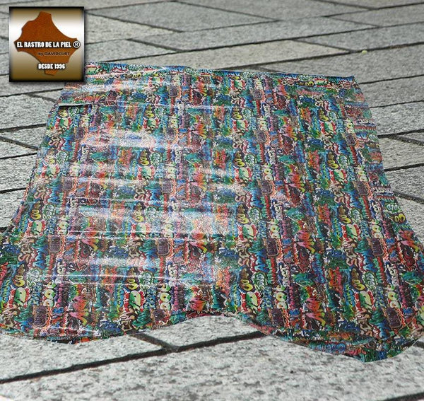 PIEL DE SERRAJE FANTASIA QUEBRADO GRAFFITI COLORES