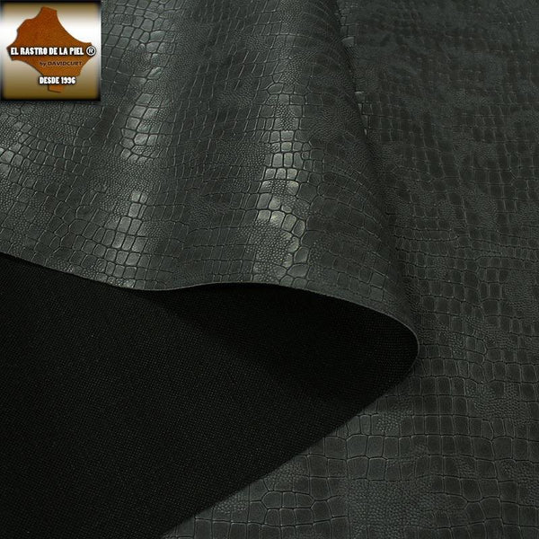 COCO GRAY EMBOSSED COW LEATHER CASTELLANO BACKGROUND REF. CO-381-1819