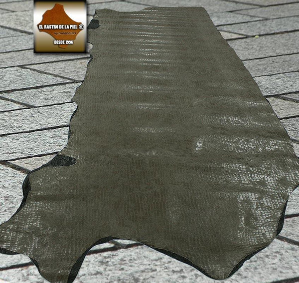 PIEL DE VACUNO GRABADO COCO TAUPE FONDO CASTELLANO