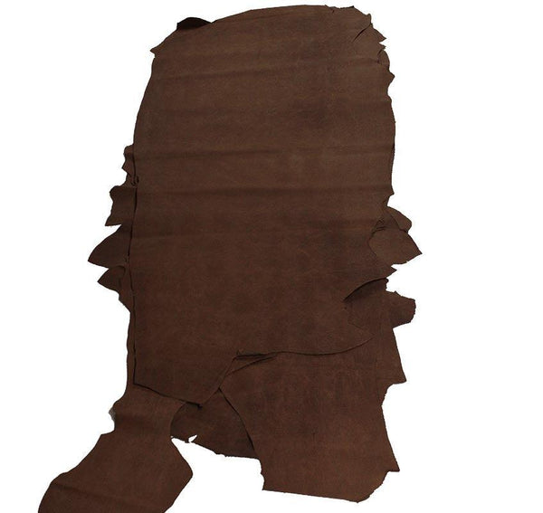 LEATHER OF EMBOSSED CATTLE LIZARD CHESTNUT