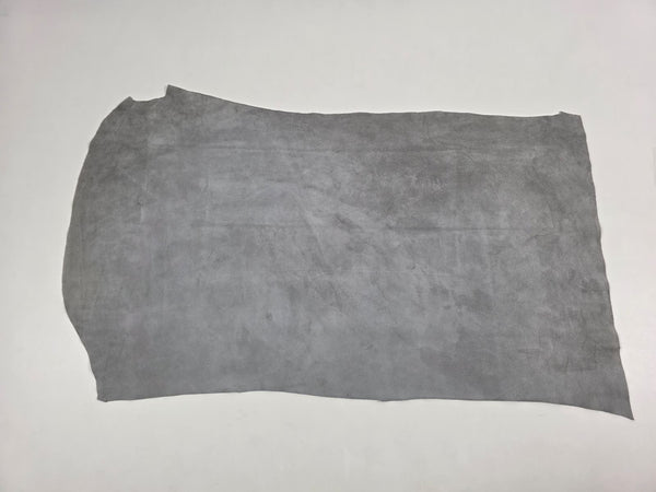 TROZO DE PIEL DE SERRAJE GRIS