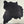 PIECE OF BLACK COW LEATHER 