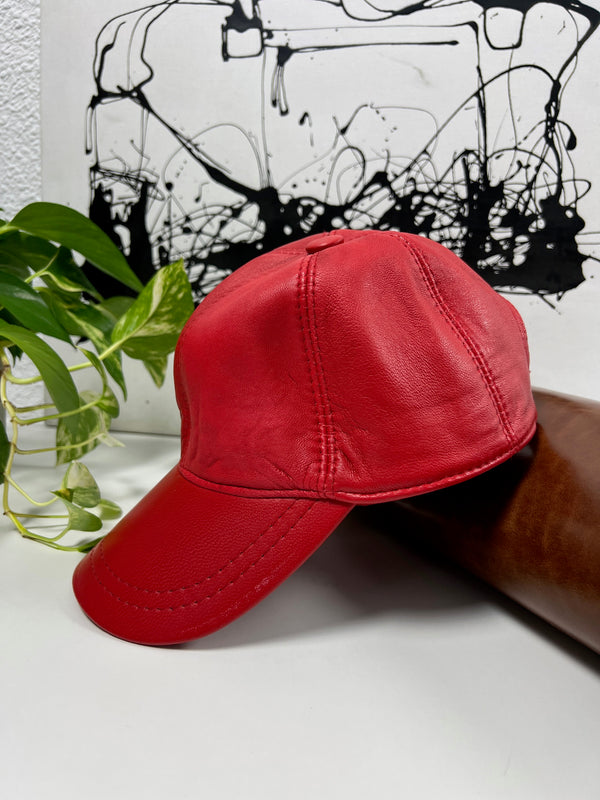 Red Leather Hat