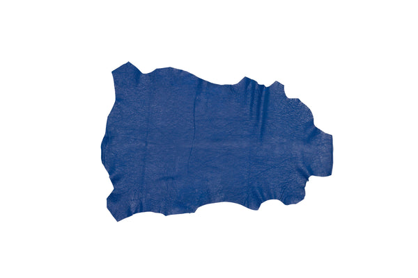 ELECTRIC BLUE RUSTIC GOAT LEATHER
