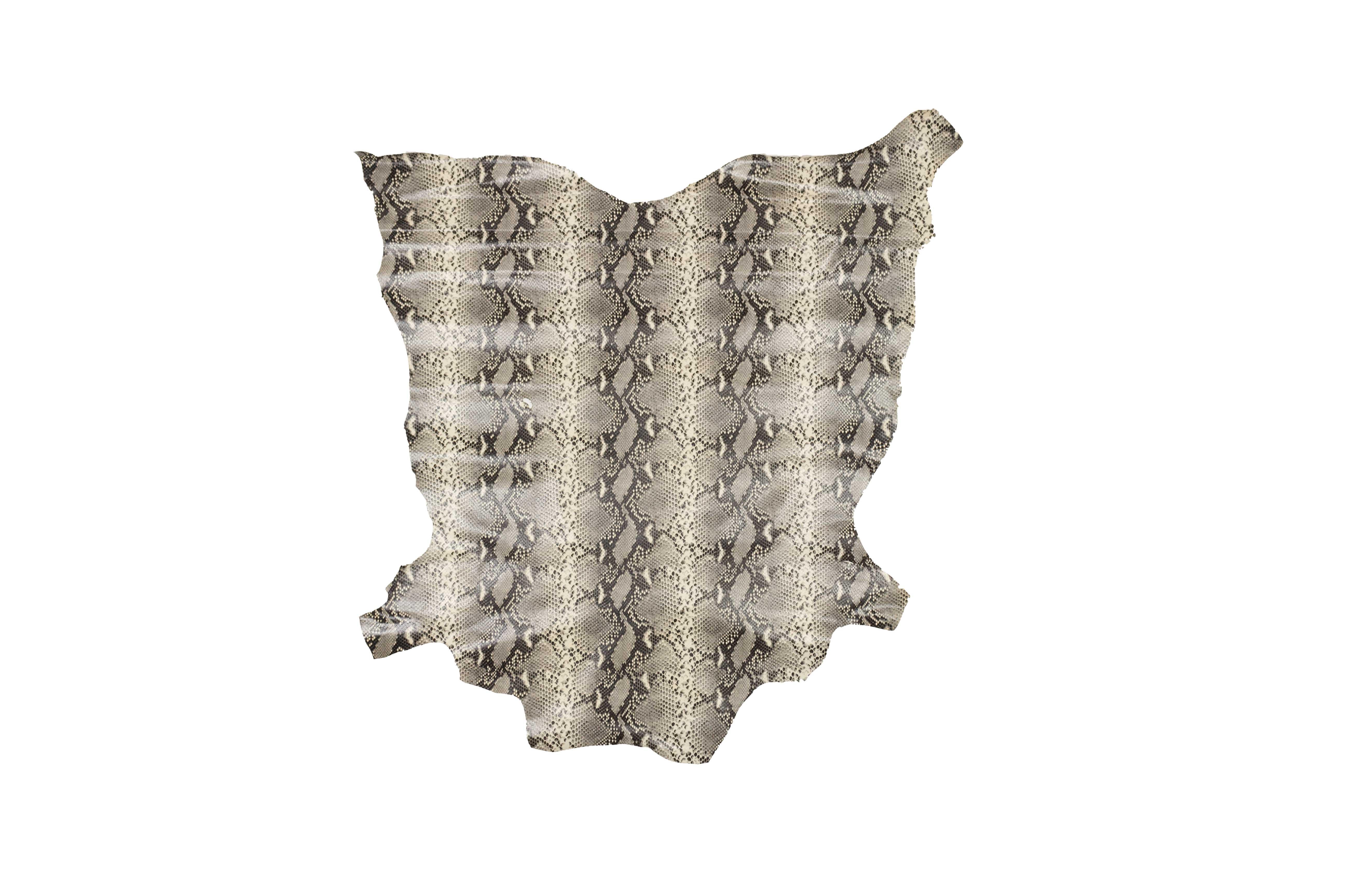 BEIGE PYTHON SNAKE ENGRAVING SKIN - BROWN – El Rastro de la Piel