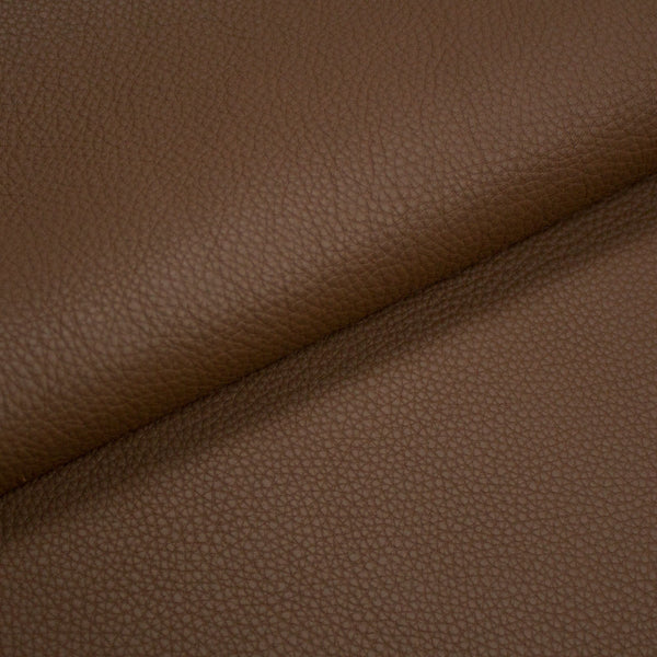 PIECE OF BROWN MILLED COW LEATHER