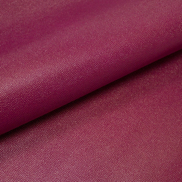 COW LEATHER ENGRAVED MAGENTA DOTS 
