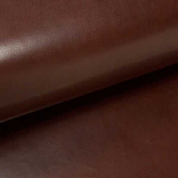 PIECE OF BROWN ANILINE COW LEATHER 