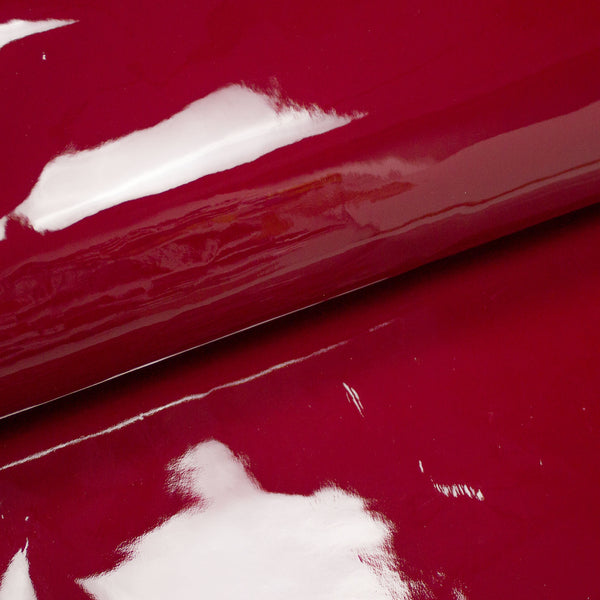 PIECE OF INTENSE RED PATENT LEATHER 