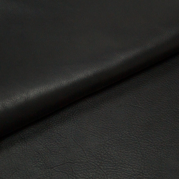PIECE OF BLACK COW LEATHER 