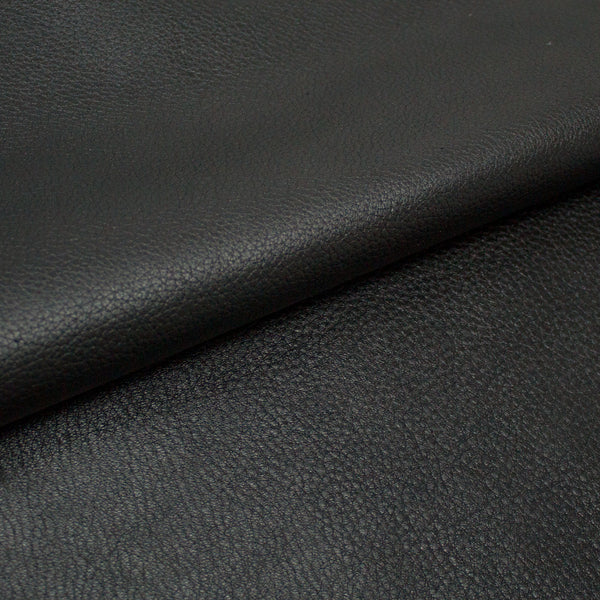 PIECE OF GRAPHITE PUMPED COW LEATHER 