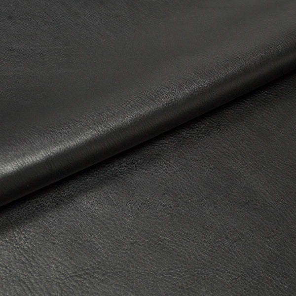 PIECE OF BLACK COW LEATHER 