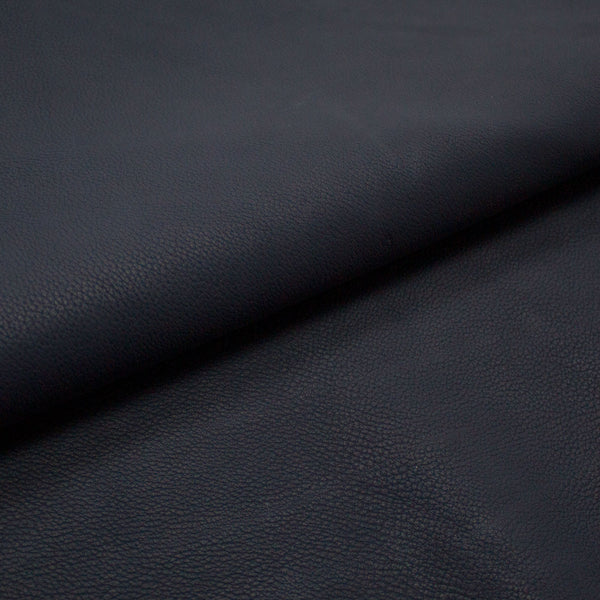 PIECE OF DARK BLUE PUMPED COW LEATHER 