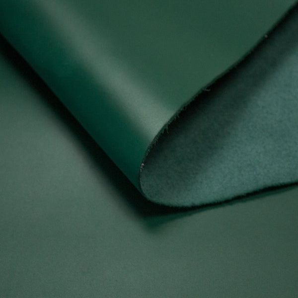 FOREST GREEN COW LEATHER 