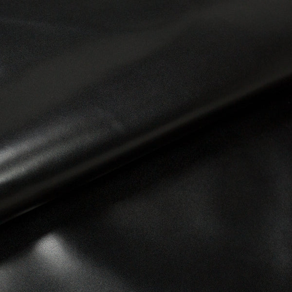 GLOSSY BLACK COW LEATHER 