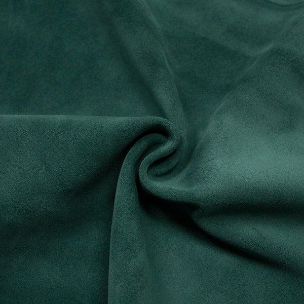 EMERALD GREEN PLUSH SUEDE LEATHER 