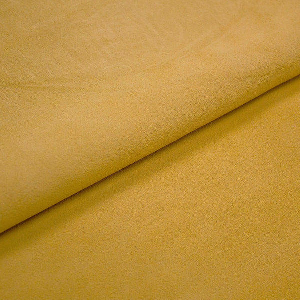 PIECE OF YELLOW SUEDE LEATHER 