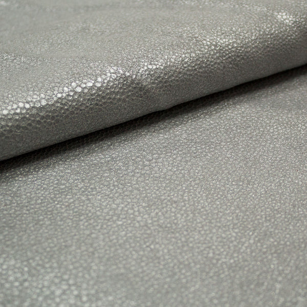 PIECE OF PEARL GRAY FANTASY LEATHER 