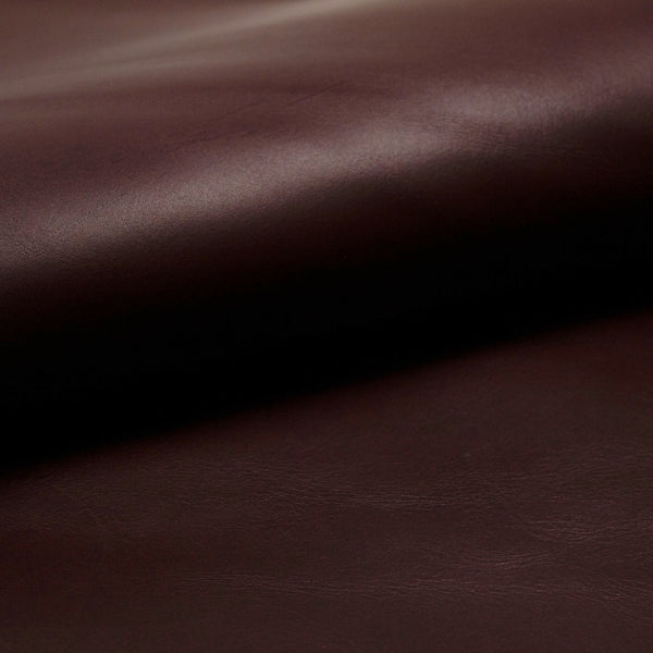 PIECE OF DARK BURGUNDY COW LEATHER 