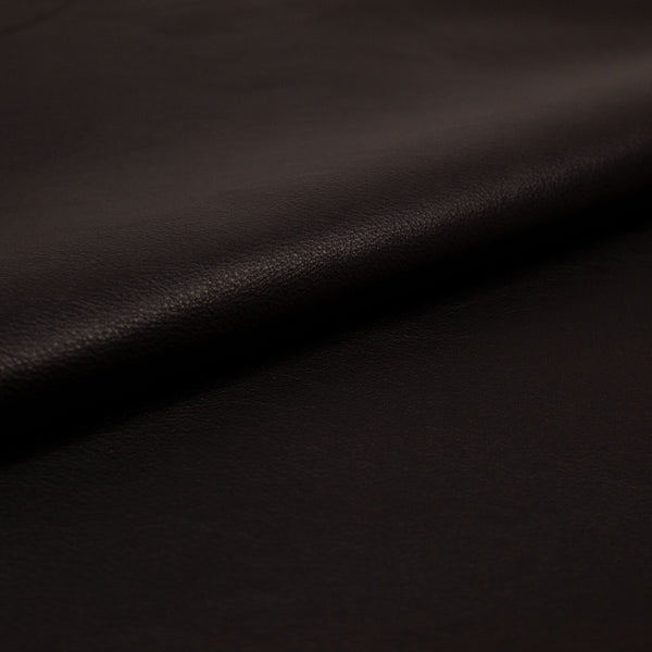 PIECE OF BLACK PUMPED COW LEATHER 