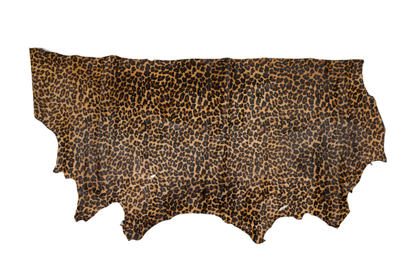 PIEL DE PELO LEOPARDO MARRON