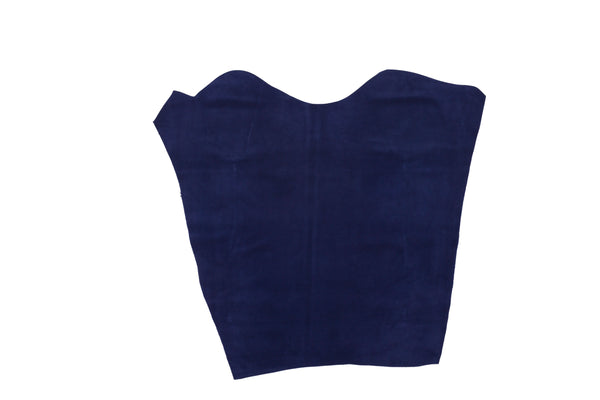 BLUE PLUSH COW SUEDE LEATHER