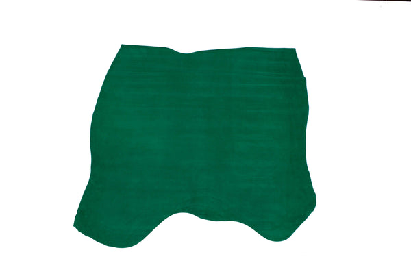 GREEN PLUSH SUEDE LEATHER 