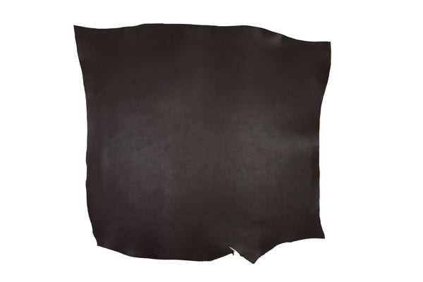 PIECE OF DARK BROWN COW LEATHER 