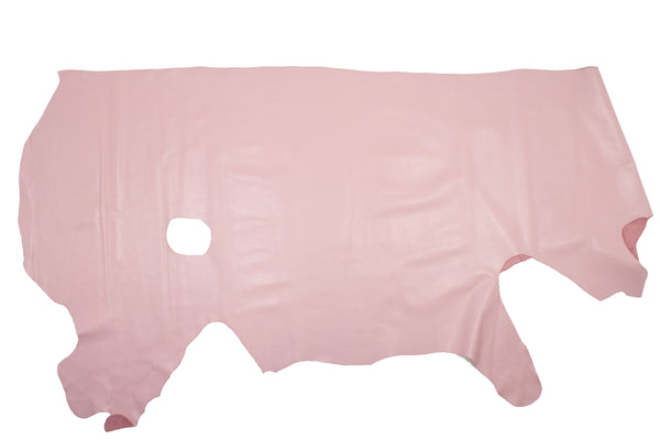 Pink milled Cow Leather