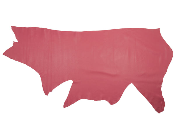 COW LEATHER DARK PINK UPHOLSTERY