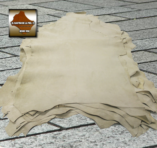 LEATHER OF GOAT SUEDE BEIGE REF. A-158-34