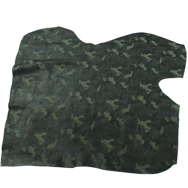 COW SUEDE LEATHER FANTASY MILITARY CAMOUFLAGE